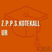 Z.P.P.S.Kotekallur Primary School Logo