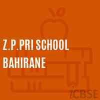 Z.P.Pri School Bahirane Logo