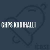 Ghps Kodihalli Middle School Logo
