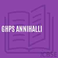 Ghps Annihalli Middle School Logo