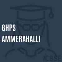 Ghps Ammerahalli Middle School Logo