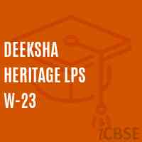 Deeksha Heritage Lps W-23 Primary School Logo