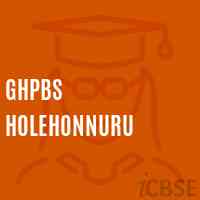 Ghpbs Holehonnuru Middle School Logo
