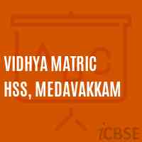 Vidhya Matric HSS, Medavakkam Senior Secondary School Logo