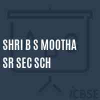 Shri B S Mootha Sr Sec Sch Senior Secondary School Logo