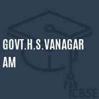 Govt.H.S.Vanagaram Secondary School Logo