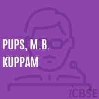 Pups, M.B. Kuppam Primary School Logo