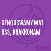 Genguswamy Mat Hss, Arakkonam Senior Secondary School Logo