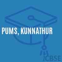 PUMS, Kunnathur Middle School Logo