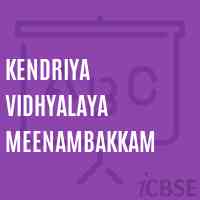 Kendriya Vidhyalaya Meenambakkam Senior Secondary School Logo