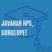 Javahar Hps, Gundlupet Middle School Logo