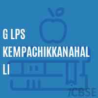G Lps Kempachikkanahalli Primary School Logo