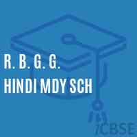 R. B. G. G. Hindi Mdy Sch Secondary School Logo