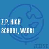 Z.P. High School, Wadki Logo