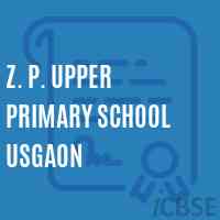 Z. P. Upper Primary School Usgaon Logo