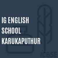 Ig English School Karukaputhur Logo