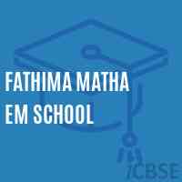 Fathima Matha Em School Logo