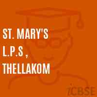 St. Mary'S L.P.S , Thellakom Primary School Logo