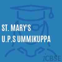St. Mary'S U.P.S Ummikuppa Upper Primary School Logo
