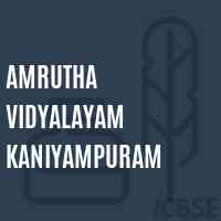 Amrutha Vidyalayam Kaniyampuram Senior Secondary School Logo