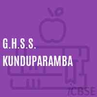 G.H.S.S. Kunduparamba Senior Secondary School Logo