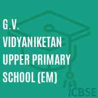 G.V. Vidyaniketan Upper Primary School (Em) Logo