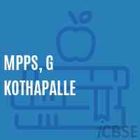 Mpps, G Kothapalle Primary School Logo