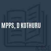 Mpps, D Kothuru Primary School Logo
