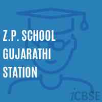 Z.P. School Gujarathi Station Logo