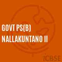 Govt Ps(B) Nallakuntano Ii Primary School Logo