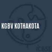 Kgbv Kothakota Secondary School Logo