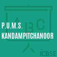 P.U.M.S. Kandampitchanoor Middle School Logo