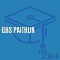 Ghs Paithur Secondary School Logo