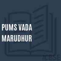 Pums Vada Marudhur Middle School Logo