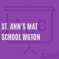 St. Ann'S Mat School Wgton Logo