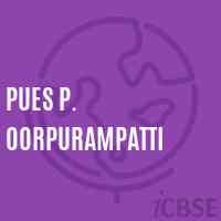 Pues P. Oorpurampatti Primary School Logo