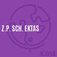 Z.P. Sch. Ektas Primary School Logo