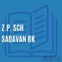 Z.P. Sch Sadavan Bk Middle School Logo