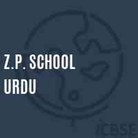 Z.P. School Urdu Logo
