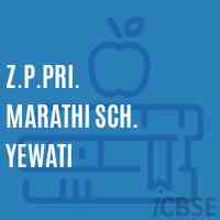 Z.P.Pri. Marathi Sch. Yewati Primary School Logo