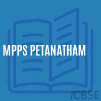 Mpps Petanatham Primary School Logo