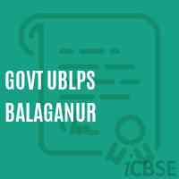 Govt Ublps Balaganur Primary School Logo