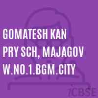 Gomatesh Kan Pry Sch, Majagov W.No.1.Bgm.City Secondary School Logo