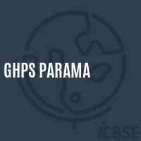 Ghps Parama Middle School Logo
