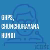 Ghps, Chunchurayana Hundi Middle School Logo