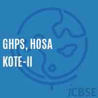 Ghps, Hosa Kote-Ii Middle School Logo