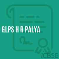 Glps H R Palya Primary School Logo