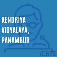 Kendriya Vidyalaya, Panambur Secondary School Logo
