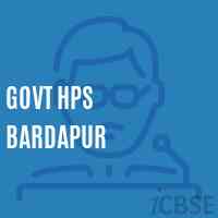 Govt Hps Bardapur Middle School Logo