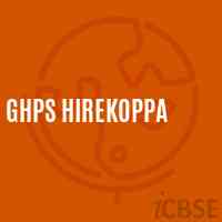 Ghps Hirekoppa Middle School Logo